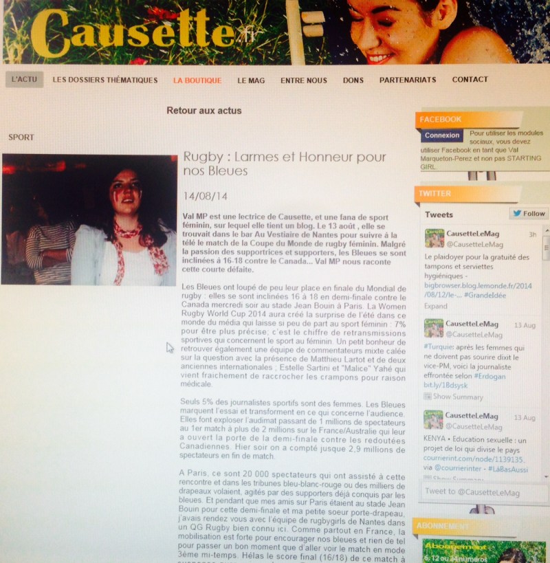 Starting Girl sur Causette