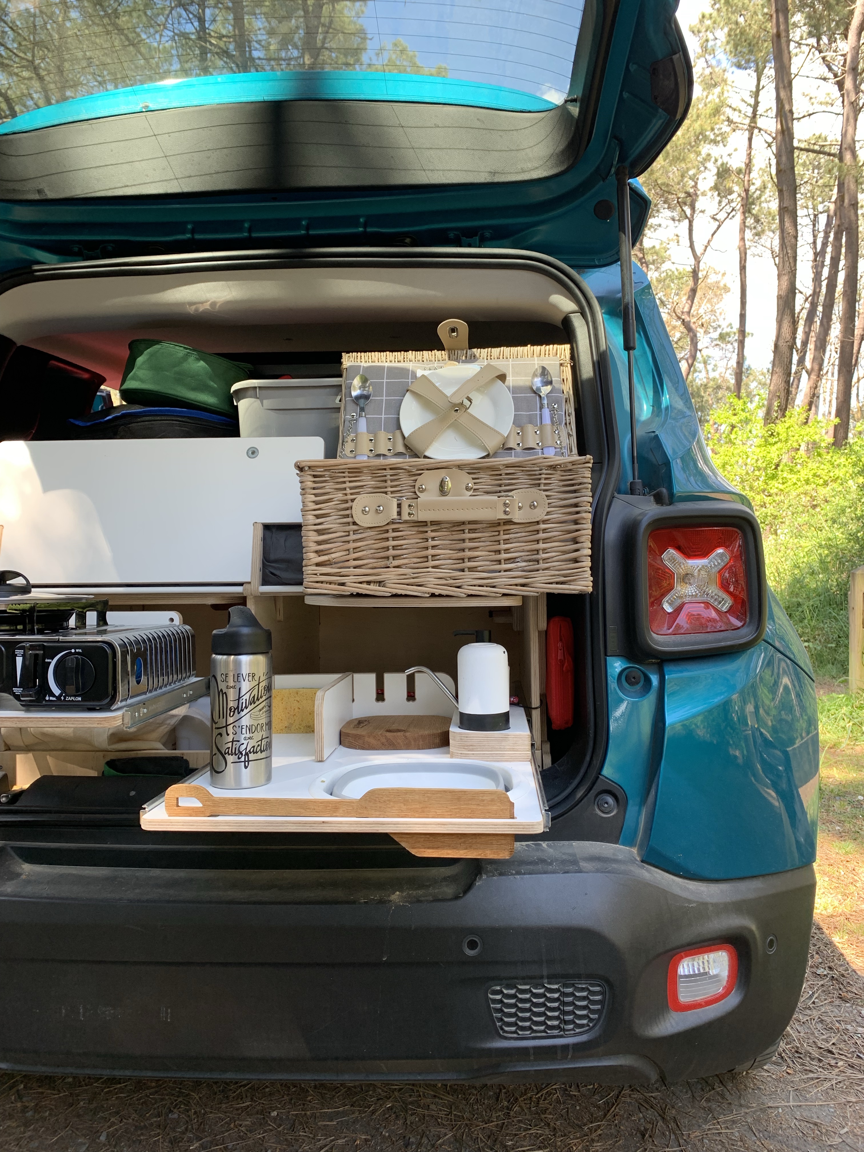 Camping kit 123Camp Jeep Renegade Road trip​